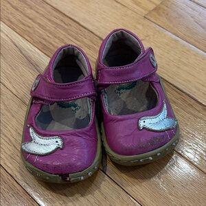 Livie & Luca Magenta Dress Shoes with Bird Accent